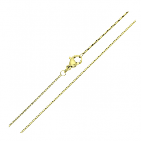 ŁAŃCUSZEK POZŁACANY 45 CM 1 MM S. STEEL TTM XUPING 82348