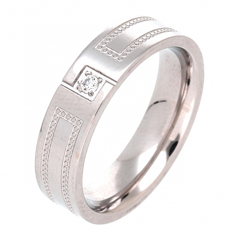PIERŚCIONEK 4 MM S. STEEL TTM XUPING 82409