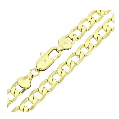 14K ŁAŃCUSZEK POZŁACANY 70 CM 8,5 MM PANCERKA XUPING 82414