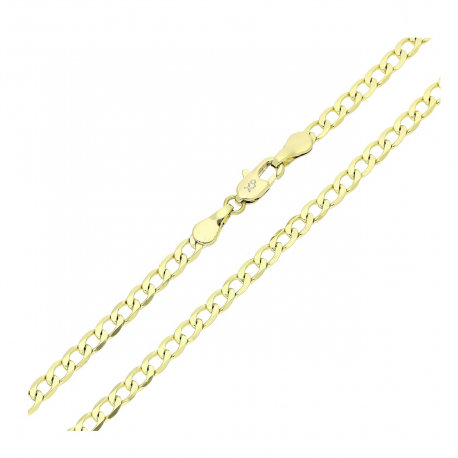 14K ŁAŃCUSZEK POZŁACANY 55 CM 3,5 MM PANCERKA XUPING 82416