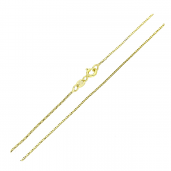 14K ŁAŃCUSZEK POZŁACANY 40 CM 0,9 MM WENECJANA XUPING 82424