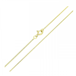14K ŁAŃCUSZEK POZŁACANY 50 CM 1 MM OGON WĘŻA XUPING 82428