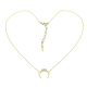 14K CELEBRYTKA POZŁACANA 38+5 CM ELEGANCE XUPING 82434