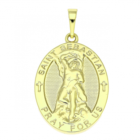 14K ZAWIESZKA POZŁACANA 37/20 MM MEDALIK XUPING 82435