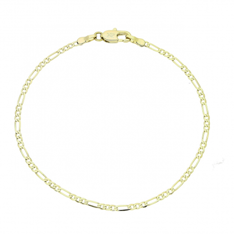 14K BRANSOLETKA POZŁACANA 18 CM 2 MM FIGARO XUPING 82448