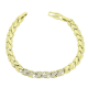 14K BRANSOLETKA POZŁACANA 20-18 CM 7 MM ELEGANCE XUPING 82458
