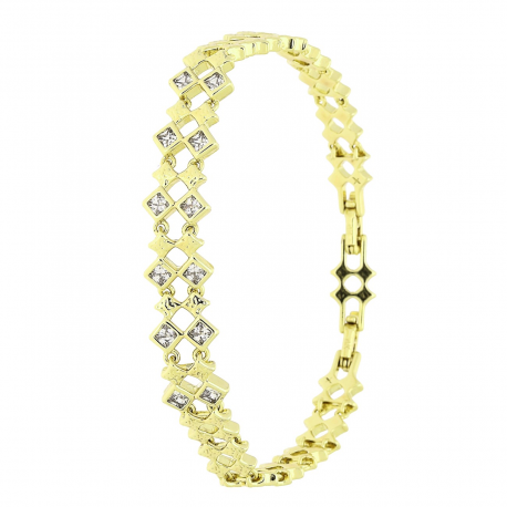 14K BRANSOLETKA POZŁACANA 19-17 CM 9,5 MM ELEGANCE XUPING 82462