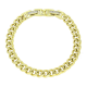 14K BRANSOLETKA POZŁACANA 19-17 CM 7,5 MM ELEGANCE XUPING 82472