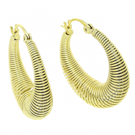 14K KOLCZYKI POZŁACANE 31/8 MM ZŁOTE DRUCIAKI XUPING 82490