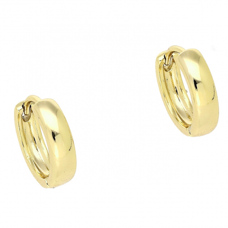 14K KOLCZYKI POZŁACANE 13/4 MM ZŁOTE KÓŁKA XUPING 82495