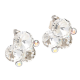 KOLCZYKI PLATYNOWANE 22/20 MM CRYSTAL XUPING 82540