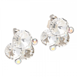 KOLCZYKI PLATYNOWANE 22/20 MM CRYSTAL XUPING 82540