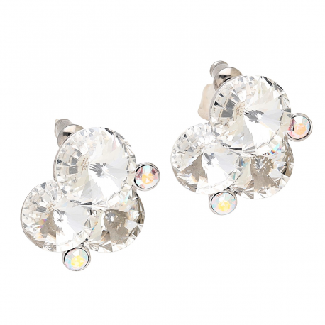 KOLCZYKI PLATYNOWANE 22/20 MM CRYSTAL XUPING 82540