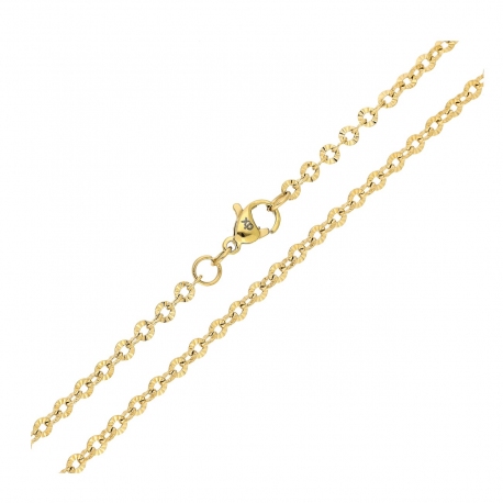 ŁAŃCUSZEK POZŁACANY 45 CM 3 MM ROLO DIAMENTOWANE XUPING 82568