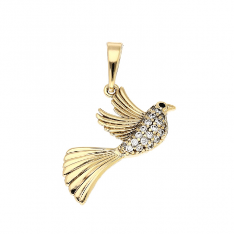 ZAWIESZKA POZŁACANA 21/23 MM BRYLANTOWY KOLIBEREK XUPING 82595