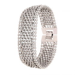 BRANSOLETKA PLATYNOWANA 19,5 CM 21 MM LUXURY XUPING 82643