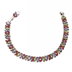 BRANSOLETKA PLATYNOWANA 19,5-17,5 CM 8 MM LUXURY XUPING 82647