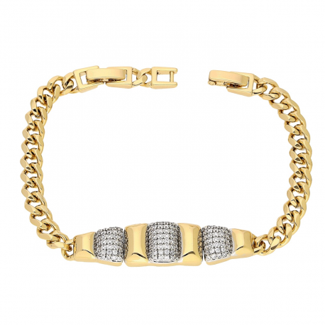 BRANSOLETKA ZŁOCONA 19-17 CM 11 MM LUXURY XUPING 82657