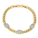 BRANSOLETKA ZŁOCONA 19-17 CM 8 MM LUXURY XUPING 82658