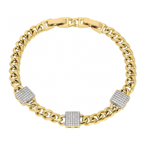 BRANSOLETKA ZŁOCONA 19-17 CM 8 MM LUXURY XUPING 82658