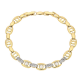 BRANSOLETKA ZŁOCONA 19-17 CM 7 MM LUXURY XUPING 82666