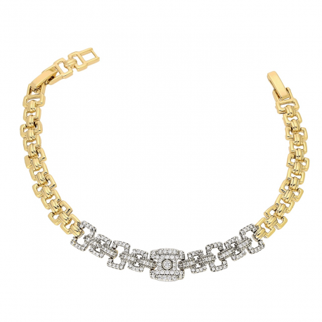 BRANSOLETKA ZŁOCONA 19-17 CM 9 MM LUXURY XUPING 82667