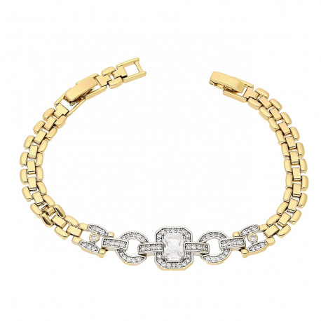 BRANSOLETKA ZŁOCONA 19-17 CM 12 MM LUXURY XUPING 82668