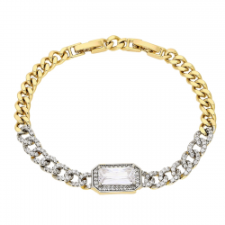 BRANSOLETKA ZŁOCONA 19-17 CM 10 MM LUXURY XUPING 82672