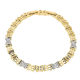 BRANSOLETKA ZŁOCONA 19-17 CM 6 MM LUXURY XUPING 82677