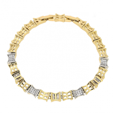 BRANSOLETKA ZŁOCONA 19-17 CM 6 MM LUXURY XUPING 82677
