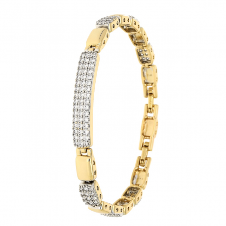 BRANSOLETKA ZŁOCONA 18,5-16,5 CM 6 MM LUXURY XUPING 82680