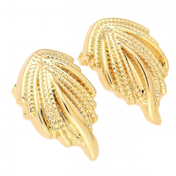 KOLCZYKI POZŁACANE 28/18 MM ZŁOTA ELEGANCJA XUPING 82767