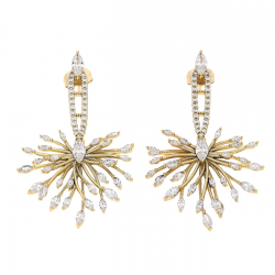 KOLCZYKI POZŁACANE 53/33 MM LUXURY XUPING 82768