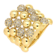 PIERŚCIONEK POZŁACANY 19 MM ELEGANCE XUPING 82770