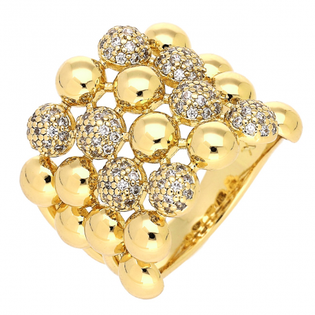 PIERŚCIONEK POZŁACANY 19 MM ELEGANCE XUPING 82770
