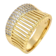 PIERŚCIONEK POZŁACANY 14 MM ELEGANCE XUPING 82772