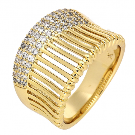PIERŚCIONEK POZŁACANY 14 MM ELEGANCE XUPING 82772