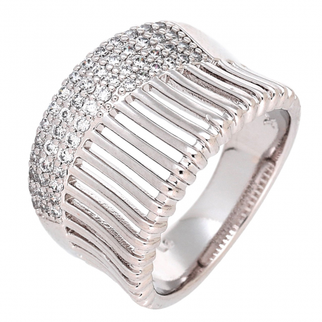 PIERŚCIONEK PLATYNOWANY 14 MM ELEGANCE XUPING 82773