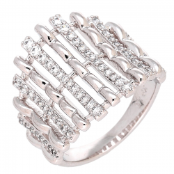 PIERŚCIONEK PLATYNOWANY 19 MM ELEGANCE XUPING 82775