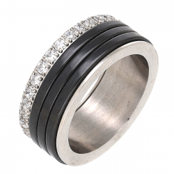 PIERŚCIONEK CERAMICZNY 8 MM S. STEEL TTM XUPING 82783