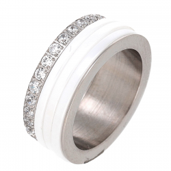 PIERŚCIONEK CERAMICZNY 8 MM S. STEEL TTM XUPING 82784