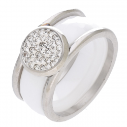 PIERŚCIONEK CERAMICZNY 10 MM S. STEEL TTM XUPING 82786