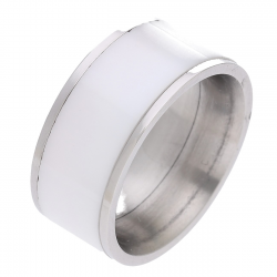 PIERŚCIONEK CERAMIC 9 MM S. STEEL TTM XUPING 82792