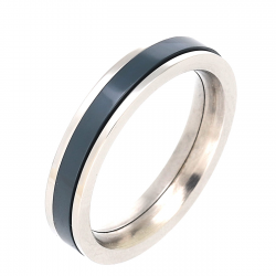 PIERŚCIONEK CERAMIC 4 MM S. STEEL TTM XUPING 82800