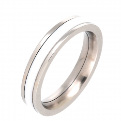 PIERŚCIONEK CERAMIC 4 MM S. STEEL TTM XUPING 82803
