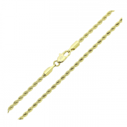 14K ŁAŃCUSZEK POZŁACANY 70 CM 2,4 MM KORDEL XUPING 82990