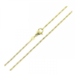 14K ŁAŃCUSZEK POZŁACANY 45 CM 1,4 MM WENECJANA SKRĘCANA XUPING 82994