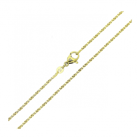 14K ŁAŃCUSZEK POZŁACANY 45 CM 1,4 MM WENECJANA SKRĘCANA XUPING 82994