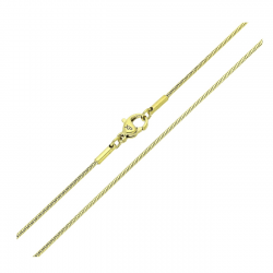 14K ŁAŃCUSZEK POZŁACANY 45 CM 1,3 MM OGON WĘŻA XUPING 82997