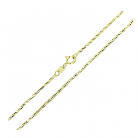 14K ŁAŃCUSZEK POZŁACANY 70 CM 1,6 MM OGON WĘŻA XUPING 82998
